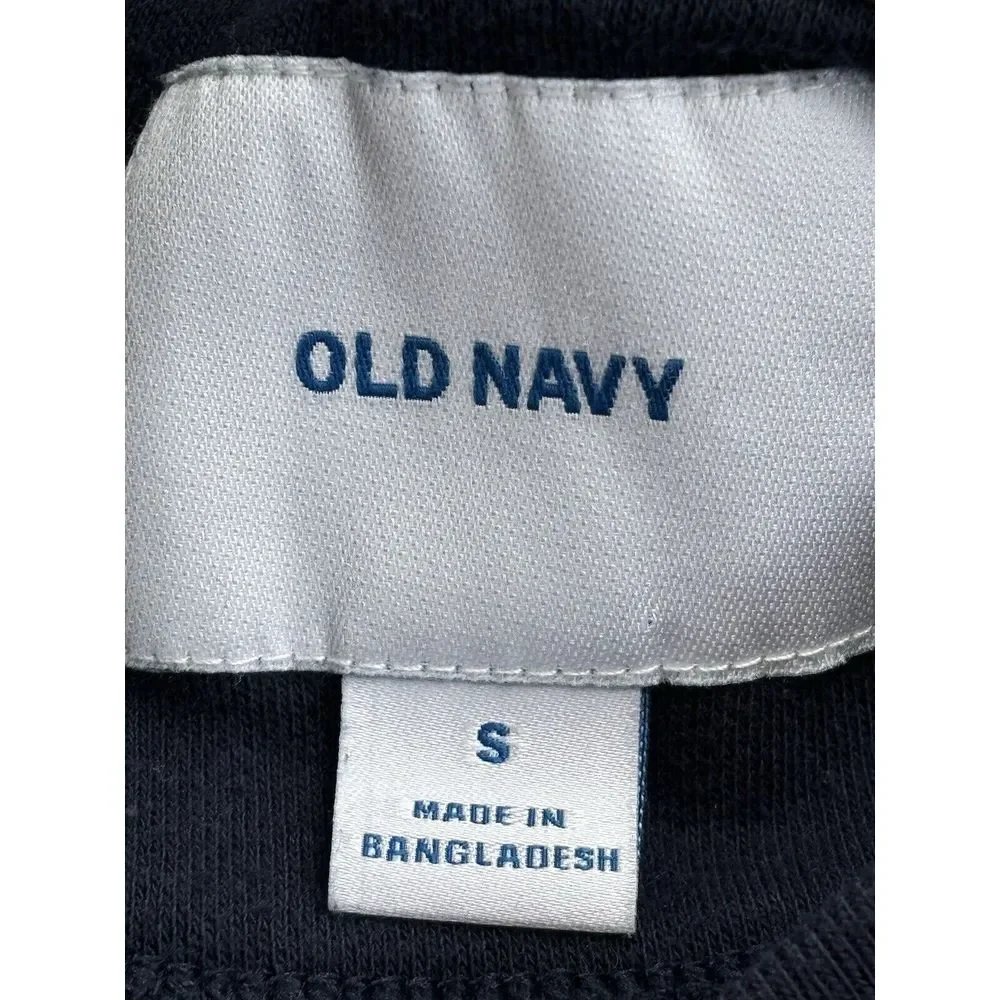 Old Navy Unisex Small Blue Bigfoot Christmas Santa Believe‎ Graphic Sweatshirt